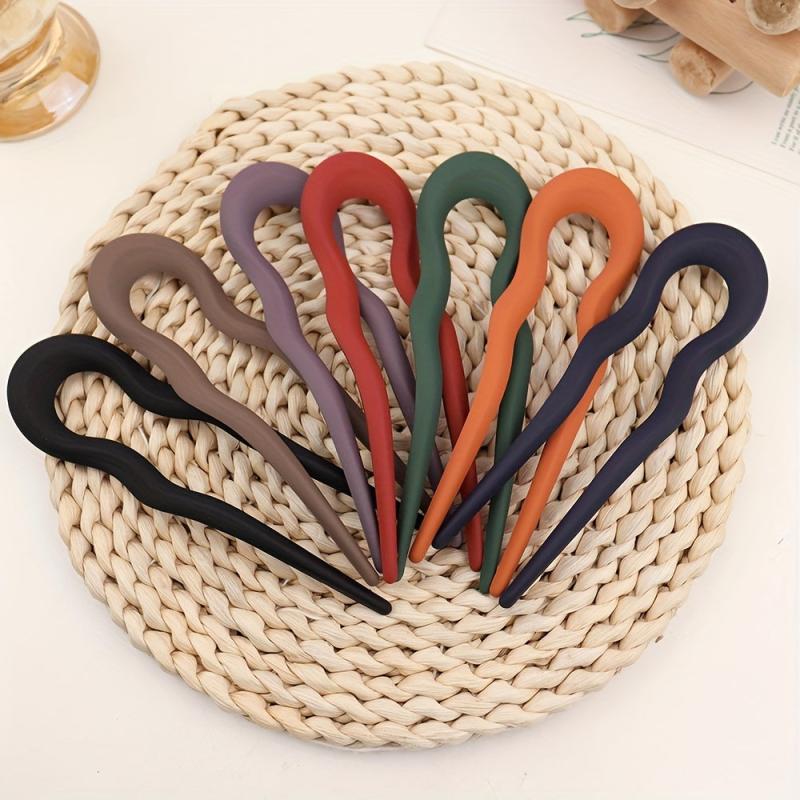 Matte Hair Pin Bun Holder Minimalist Non Slip Styling Accessory