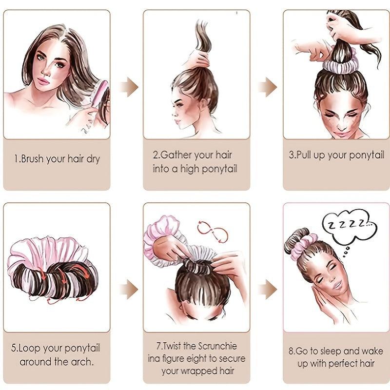 Heatless Curling Headband No Heat Hair Curler Roller Sleep Overnight