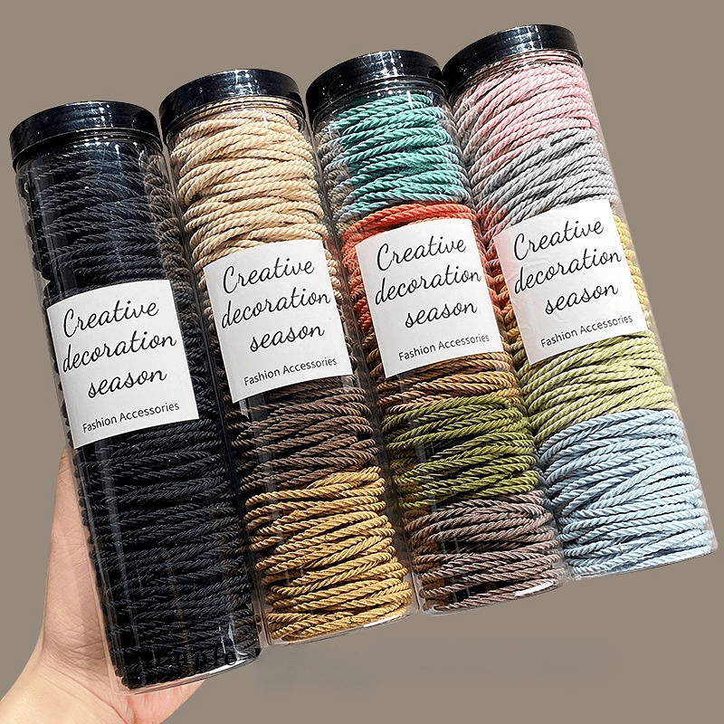 100pcs Seamless Hair Rings Elastic Hair Ties All match Hair Ropes