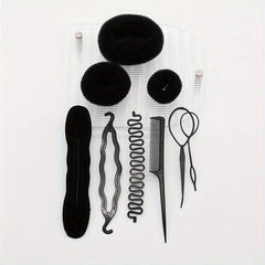 Hair Styling Accessories Kit Set Bun Maker Braid Tool DIY Hair Styles
