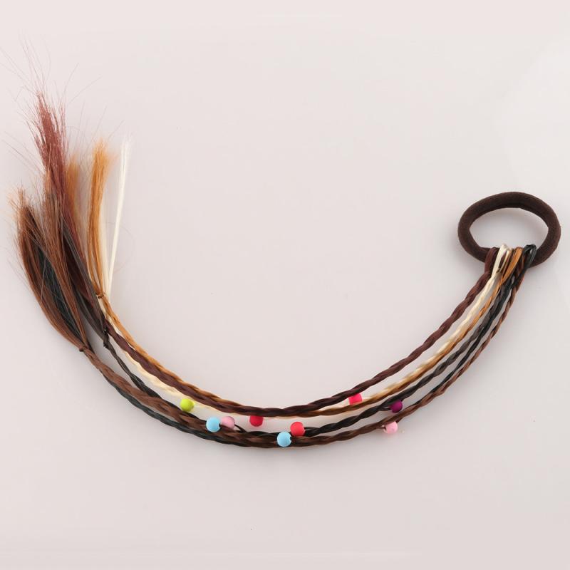 Braided Hair Head Gradient Rubber Band Hair Tie Girl Tied Hair