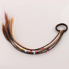 Braided Hair Head Gradient Rubber Band Hair Tie Girl Tied Hair