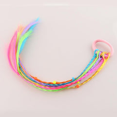 Braided Hair Head Gradient Rubber Band Hair Tie Girl Tied Hair