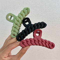 Matte Hair Claw Clip Acrylic Twist Banana Clip Hair Decoration
