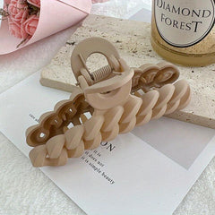 Matte Hair Claw Clip Acrylic Twist Banana Clip Hair Decoration
