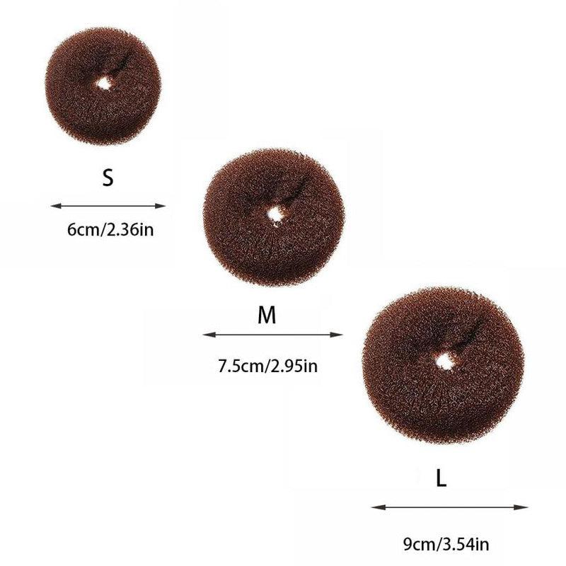 3pcs Foam Sponge Bun Maker Hair Accessory Hair Styler Hair Ropes