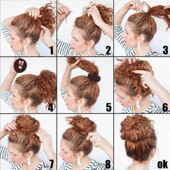 3pcs Foam Sponge Bun Maker Hair Accessory Hair Styler Hair Ropes