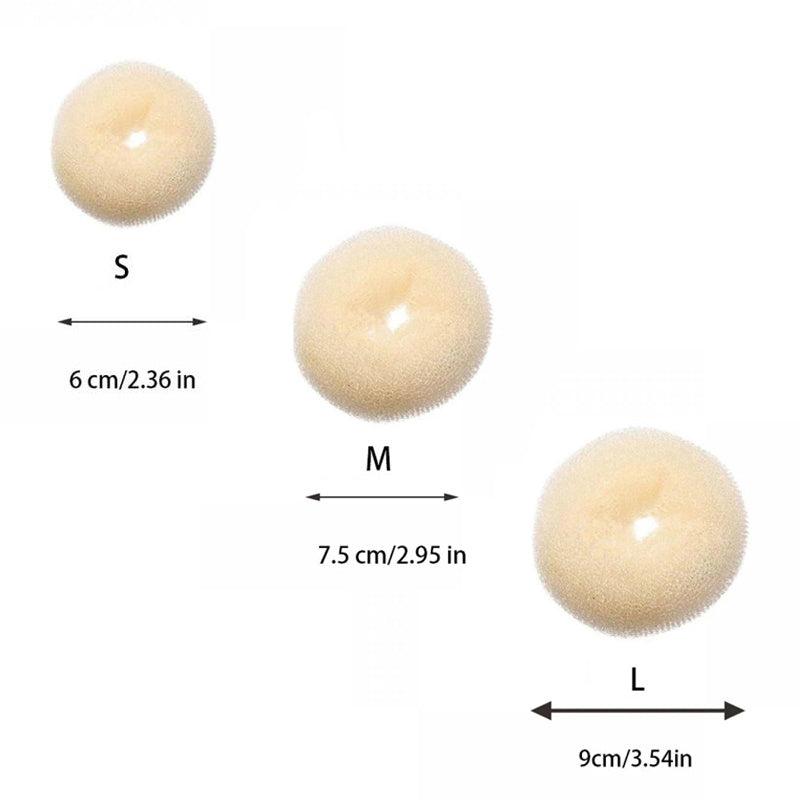 3pcs Foam Sponge Bun Maker Hair Accessory Hair Styler Hair Ropes