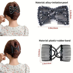 Elastic Hair Comb Insert Comb Versatile Hair Clip Female Headwear