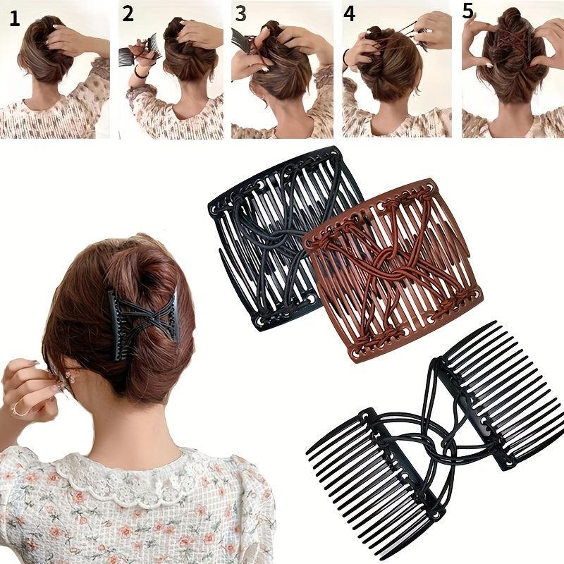Elastic Hair Comb Insert Comb Versatile Hair Clip Female Headwear