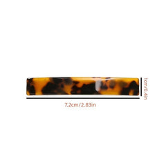 Leopard Hair Clip Acetic Acid Metal Barrette Geometric Hairpin Vintage