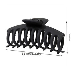 Matte Hair Claw Clip Non Slip Ponytail Jaw Barrette Strong Hold