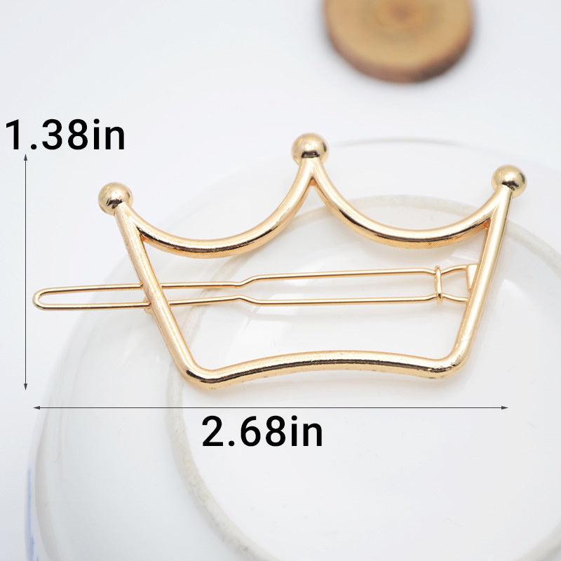 Geometric Hollow Shape Hair Clip Metal Hair Clip Back Head Hair Clip