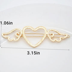 Geometric Hollow Shape Hair Clip Metal Hair Clip Back Head Hair Clip