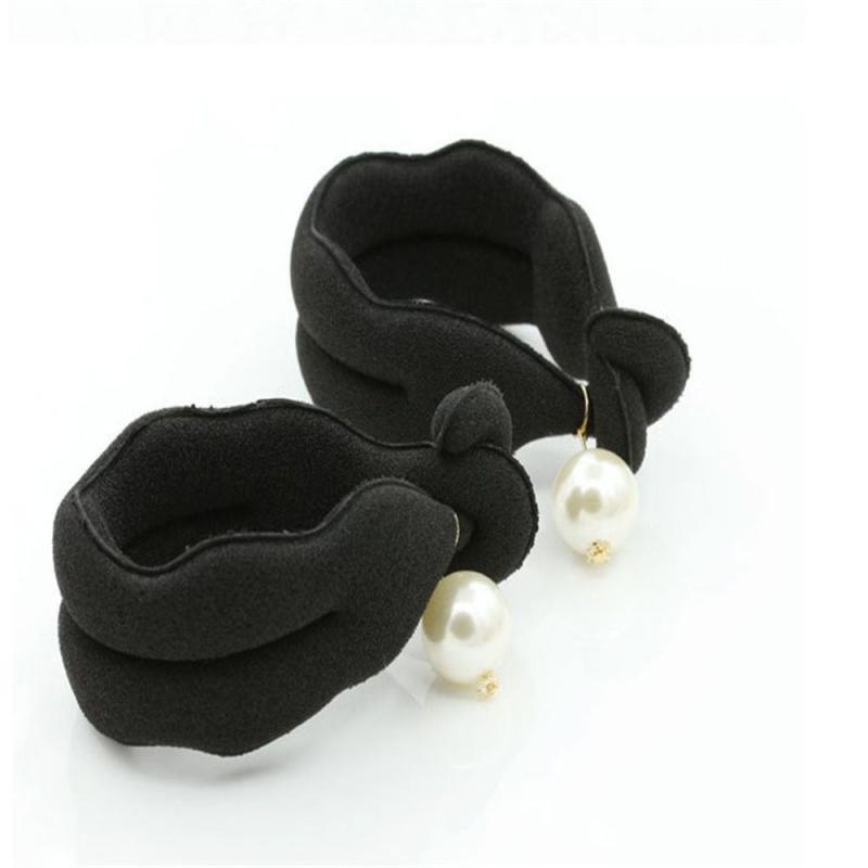 Faux Pearl Hair Bun Maker Styling Tool Solid Sponge Hair Accessory