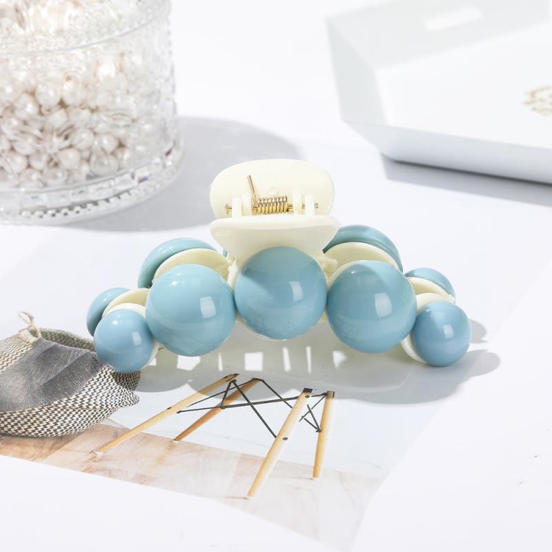 Glossy Ball Decor Hair Claw Clip Style Hair Claw Nonslip