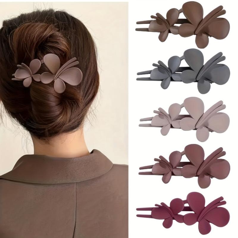 Frosted Plastic Hair Claw Matte Barrette Back Head Hair Claw Hair Accessories