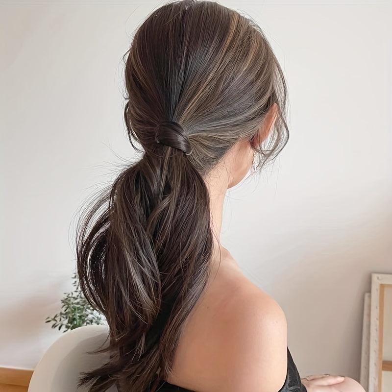 High Elasticity Natural Invisible Ponytail Hair Ring for Girls Women
