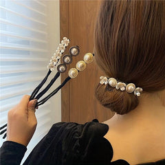 Women's Faux Pearl Hair Pin Insert Head Pin Braid Hair Clip Y2K