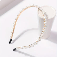 Faux Pearl Headband Skinny Head Hoop Headdress Hair Accessories