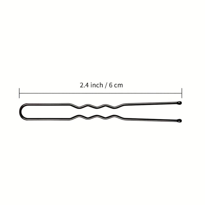 50pcs U Shaped Hair Pins Bobby Pins with Storage Box for Women Lady Girls