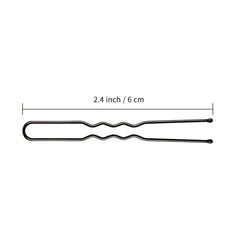50pcs U Shaped Hair Pins Bobby Pins with Storage Box for Women Lady Girls