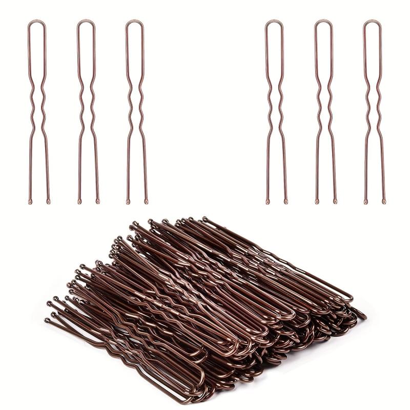 50pcs U Shaped Hair Pins Bobby Pins with Storage Box for Women Lady Girls