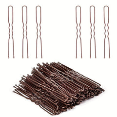50pcs U Shaped Hair Pins Bobby Pins with Storage Box for Women Lady Girls