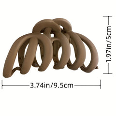 Matte Octopus Hair Claw for Women Strong Grip Hair Clip For Thick Hair
