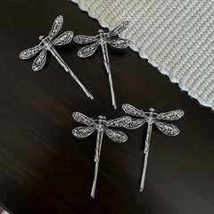 Metal Dragonfly Hair Clip Non-slip Side Clip Vintage Hair Accessories