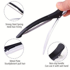 6pcs Duckbill Clips Hairdresser Zoning Positioning Professional Hair Clips