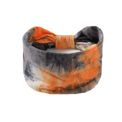 Bohemian Tie Dye Knot Headband for Yoga Sports