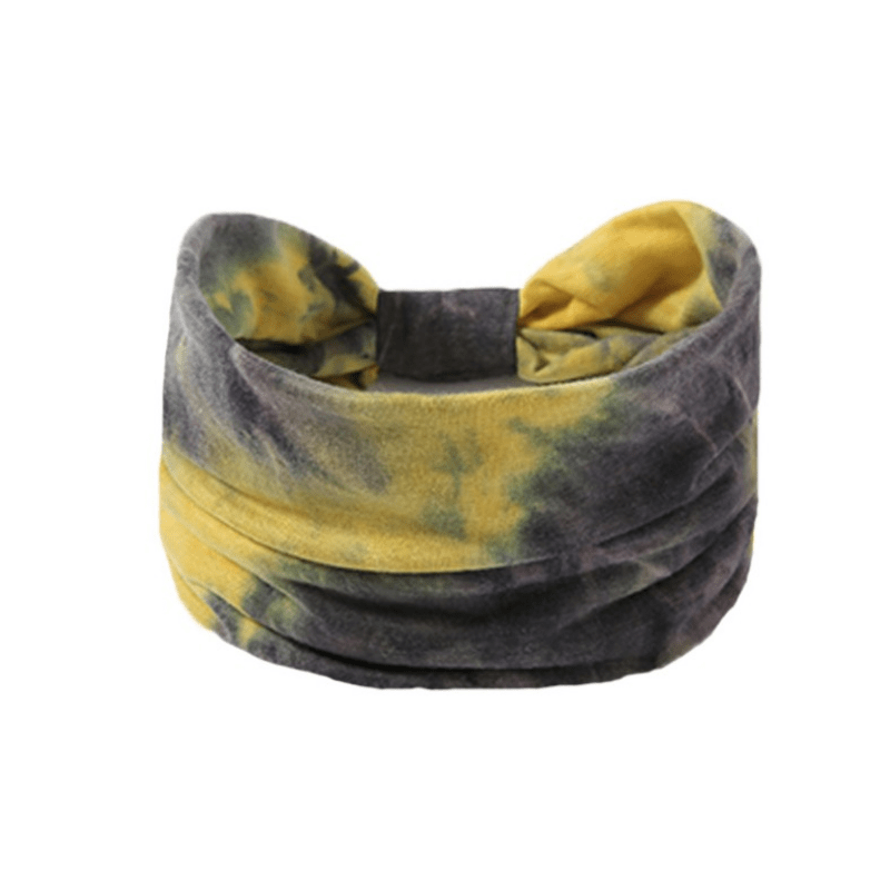 Bohemian Tie Dye Knot Headband for Yoga Sports