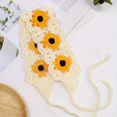 Floral Crochet Hair Band Fashion Headband for Women Girls