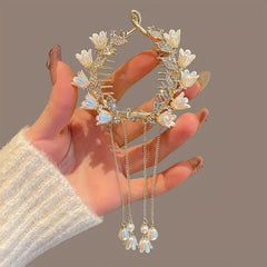 Tassel Hair Clip Back Of The Head Bun Hair Ponytail Buckle Hair Clip