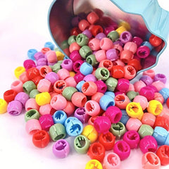 50PCS Colorful Hair Ring Hair Clip Accessory For Girls