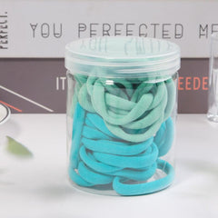 50 Pcs Seamless Hair Ties for Girls - Soft Hair Elastics for Thick Thin Hair