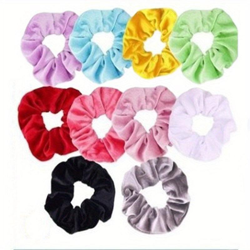 10pcs Hair Scrunchies Hair Tie For Women Or Girls Hair Accessories