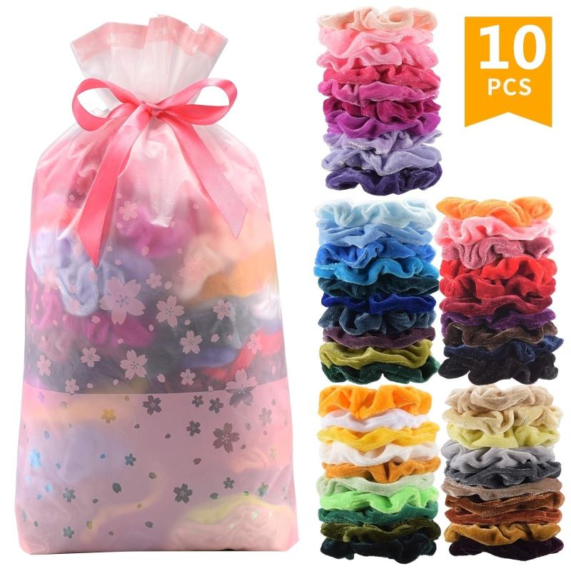10pcs Hair Scrunchies Hair Tie For Women Or Girls Hair Accessories