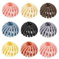 Stretchy Hair Claw Frosted Bird Nest Shape Ponytail Clip