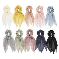 Silk Scrunchies Hair Accessories Hair Ties Bridesmaid Proposal