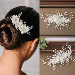 Crystal Bridal Hair Comb Pearl Wedding Hair Comb Bridal Comb