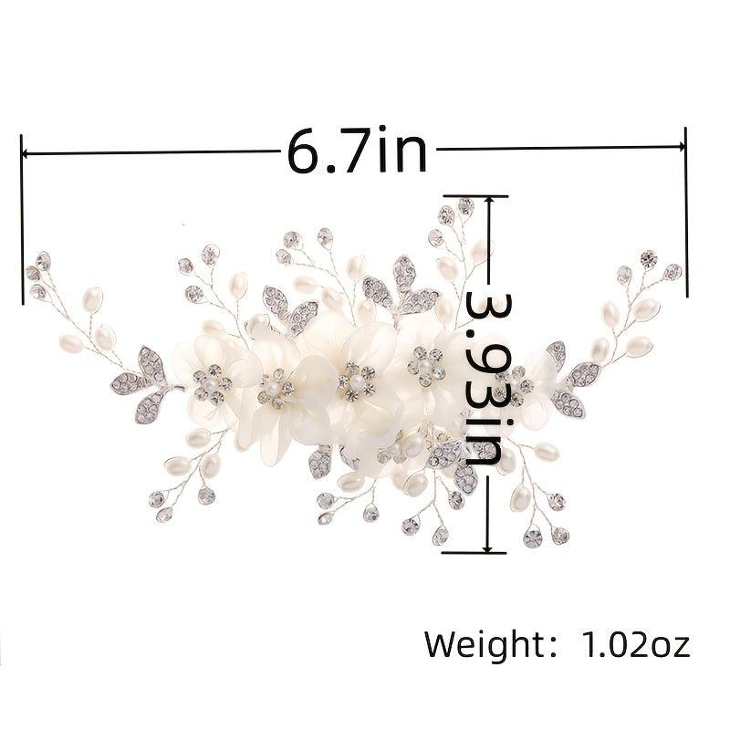 Crystal Bridal Hair Comb Pearl Wedding Hair Comb Bridal Comb