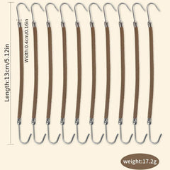 Elastic Hook Hair Tie Ponytail Holder Hair Clip Rubber Bungee Hair Band