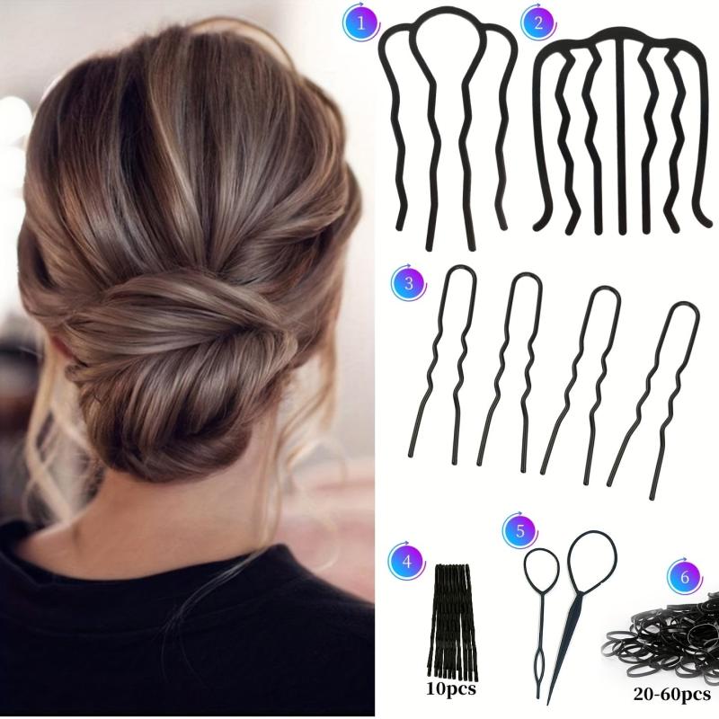 6pcs Hair Side Comb Women Hair Styling Accessories Invisible Hair Fork Pin