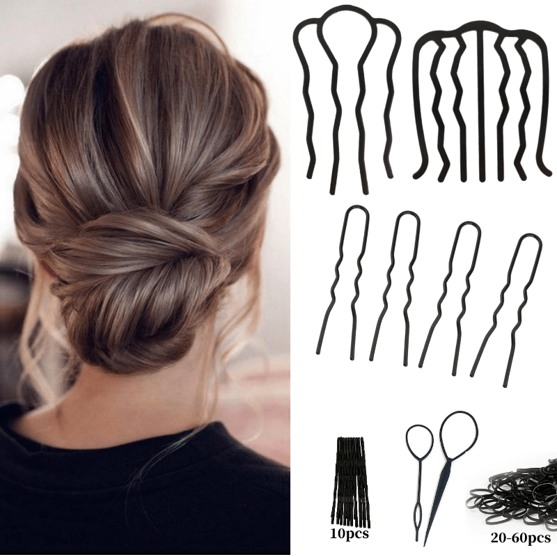 6pcs Hair Side Comb Women Hair Styling Accessories Invisible Hair Fork Pin