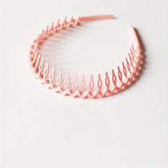 Matte Wavy Acrylic Headband For Women Non-slip Wash Face Spa Make Up Headband