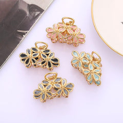 Metal Flower Hair Claw Clips for Thin Hair Styling