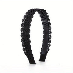 Lace Wide Brim Hairband Non Slip Hair Accessories