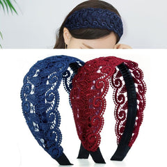 Lace Wide Brim Hairband Non Slip Hair Accessories